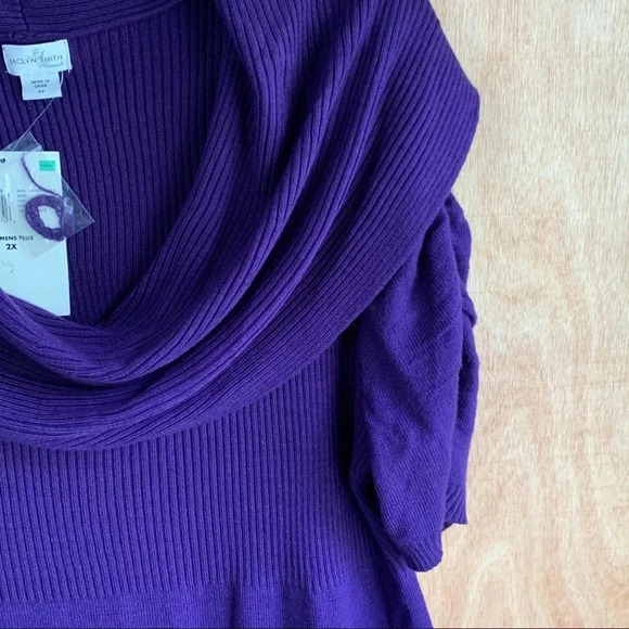 **NEW Jaclyn Smith Cowl Sweater Dress - Picture 3 of 9